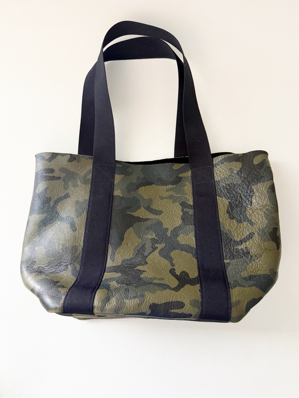 Corroon Baby Daddy Camo Tote Bag Leather Crossbody Carryall Weekend Shopper Work